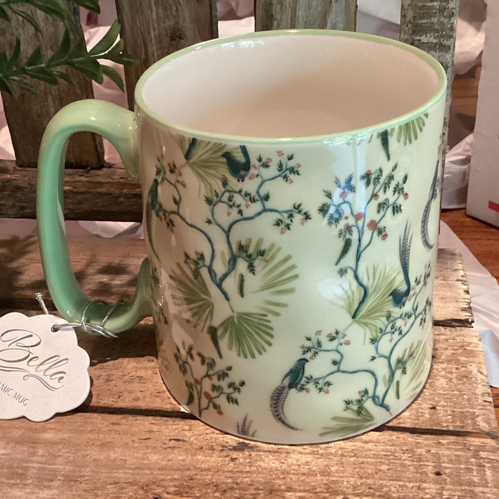 Bird and Floral Mug